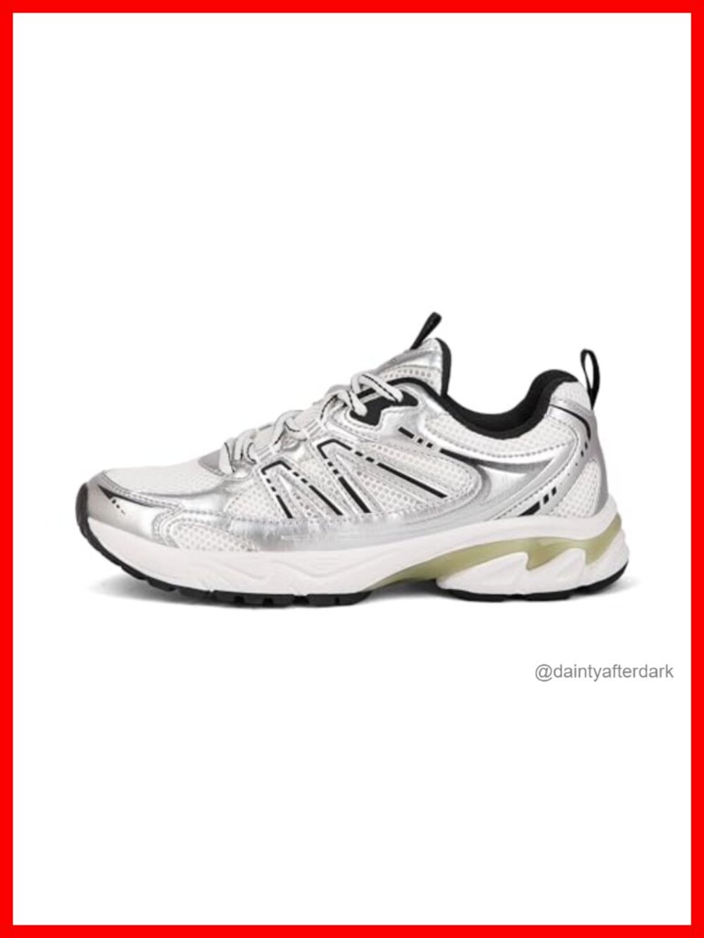 Chunky Fashion Sneakers Athletic Running Tennis PU Mesh Lace Up